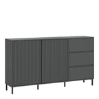 Avery Sideboard 2 Door 3 Drawer in Anthracite