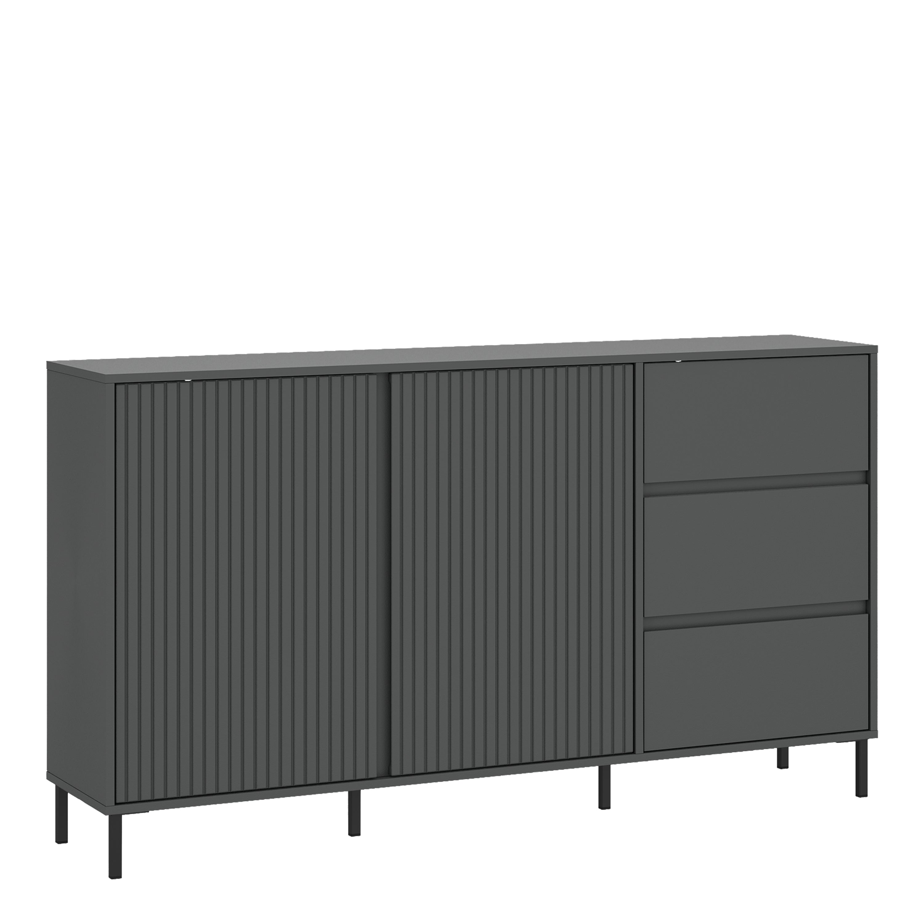 Avery Sideboard 2 Door 3 Drawer in Anthracite