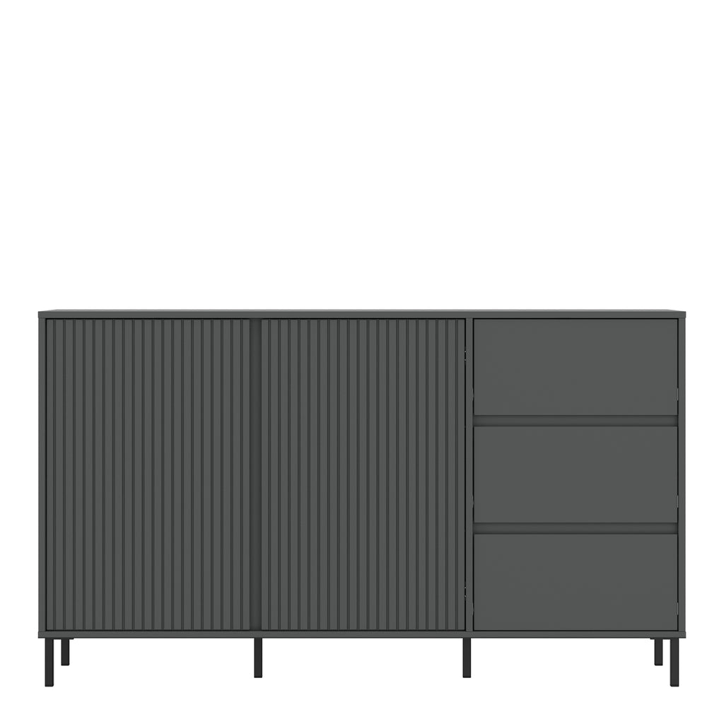 Avery Sideboard 2 Door 3 Drawer in Anthracite