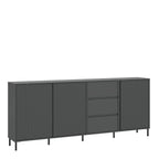Avery Sideboard 3 Door 3 Drawer in Anthracite