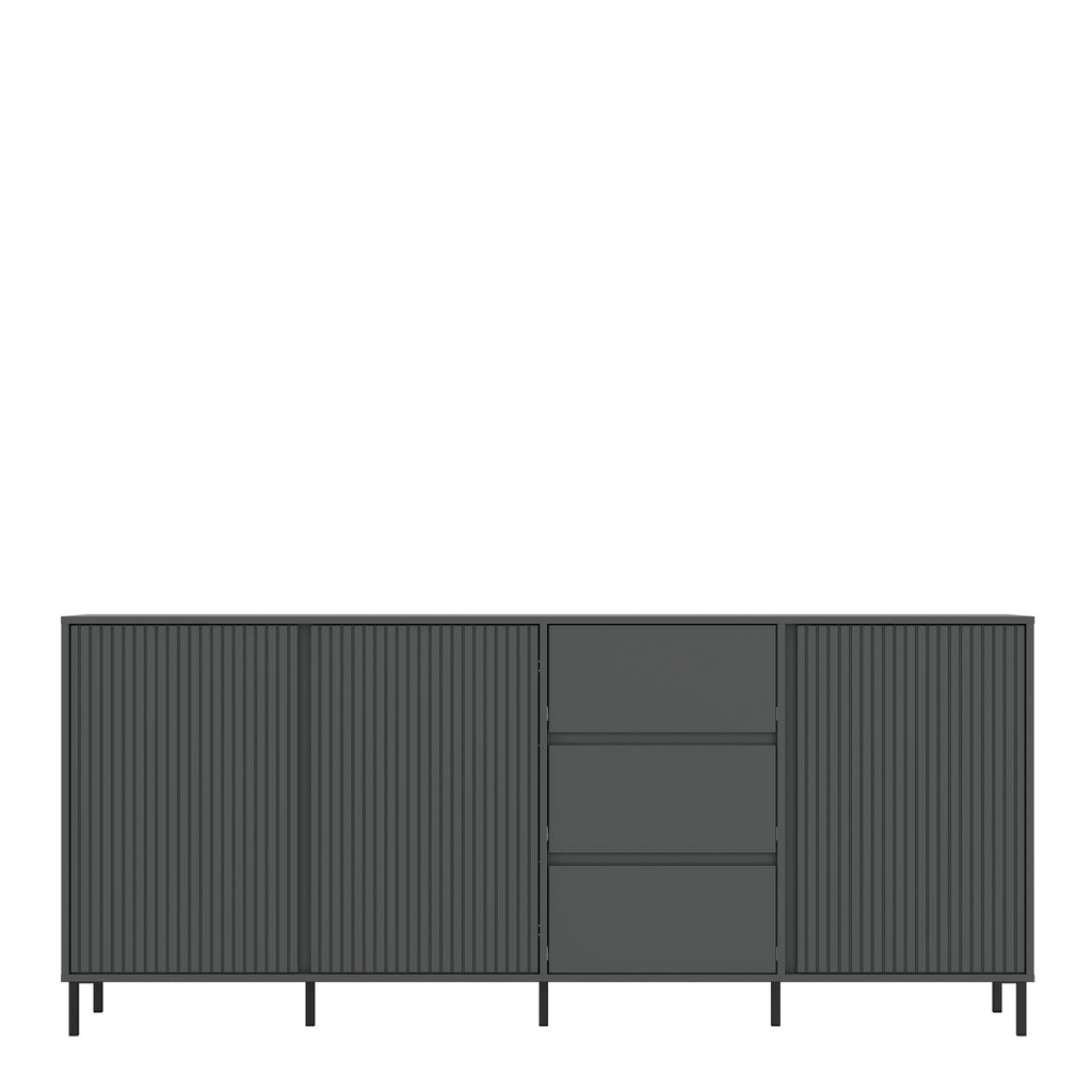 Avery Sideboard 3 Door 3 Drawer in Anthracite