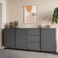 Avery Sideboard 3 Door 3 Drawer in Anthracite