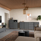 Avery Sideboard 3 Door 3 Drawer in Anthracite