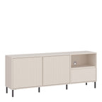 Avery Wide TV Cabinet  2 Door 1 Drawer in Cashmere