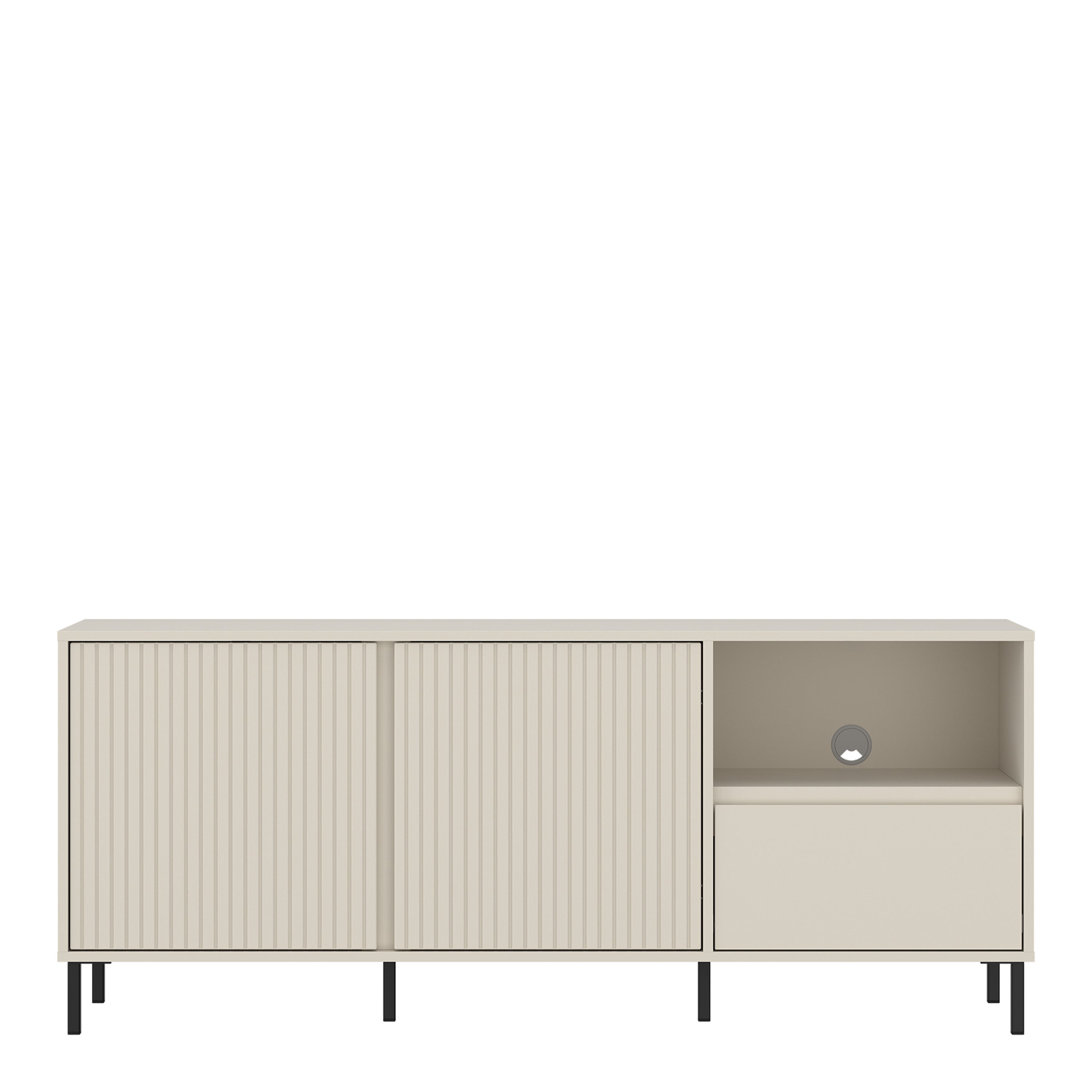 Avery Wide TV Cabinet  2 Door 1 Drawer in Cashmere