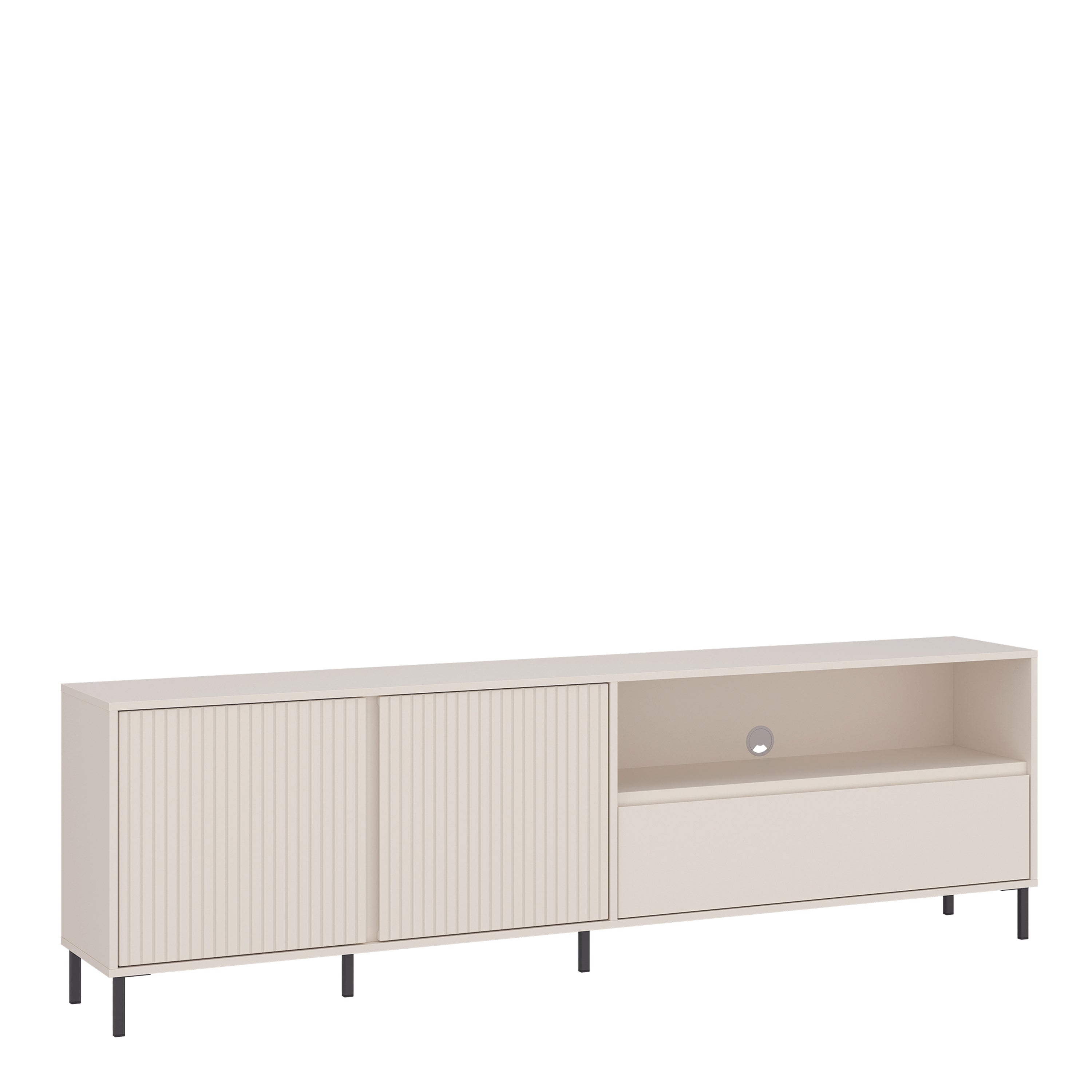 Avery TV Cabinet 2 Door 1 Drawer in Cashmere