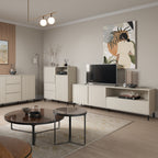 Avery TV Cabinet 2 Door 1 Drawer in Cashmere