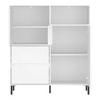 Avery Sideboard 2 Door 2 Drawer in Alpine White High Gloss