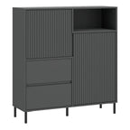 Avery Sideboard 2 Door 2 Drawer in Anthracite