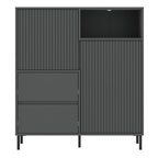 Avery Sideboard 2 Door 2 Drawer in Anthracite
