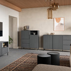 Avery Sideboard 2 Door 2 Drawer in Anthracite