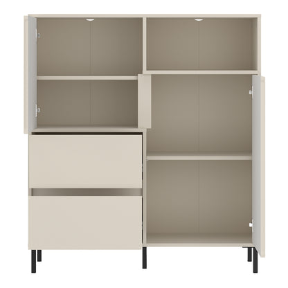 Avery Sideboard 2 Door 2 Drawer in Cashmere
