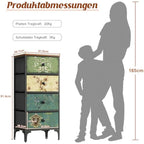 LYNCOHOME 4 Drawer Narrow Chest