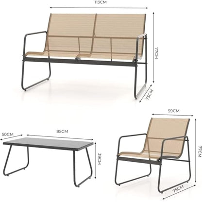 Grand Patio 4 Piece Set, Garden Table and Chairs