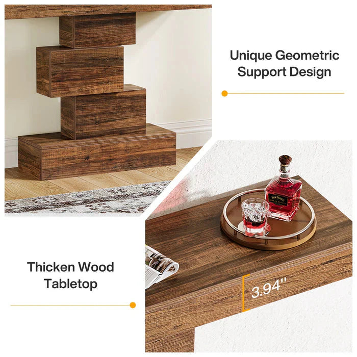 Geometric Hall/ Console Table - 107cm