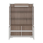 Tanisha Low Glazed 2 Door Display Cabinet with Internal Shelves (inc. Plexi Lighting)