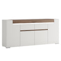 Tanisha Wide 4 Door 2 Drawer Sideboard (inc. Plexi Lighting)