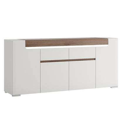 Tanisha Wide 4 Door 2 Drawer Sideboard (inc. Plexi Lighting)