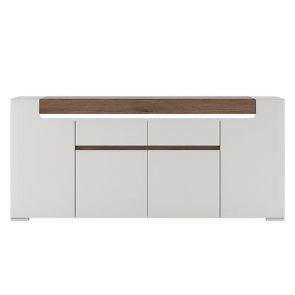 Tanisha Wide 4 Door 2 Drawer Sideboard (inc. Plexi Lighting)