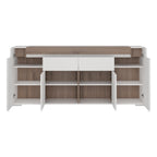 Tanisha Wide 4 Door 2 Drawer Sideboard (inc. Plexi Lighting)
