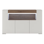 Tanisha 3 Door Sideboard with open shelving (inc. Plexi Lighting)