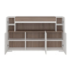 Tanisha 3 Door Sideboard with open shelving (inc. Plexi Lighting)
