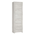 Annaliese Tall Narrow One Door 3 Drawer Narrow Cupboard