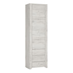 Annaliese Tall Narrow One Door 3 Drawer Narrow Cupboard