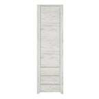 Annaliese Tall Narrow One Door 3 Drawer Narrow Cupboard