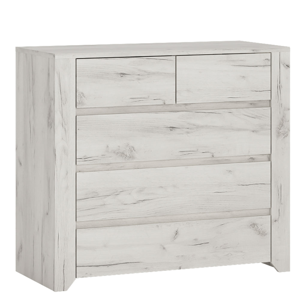 Annaliese Trio - 1 Drawer Bedside Cabinet + 2+3 Chest of Drawers + 2 Door 2 Drawer Fitted Wardrobe