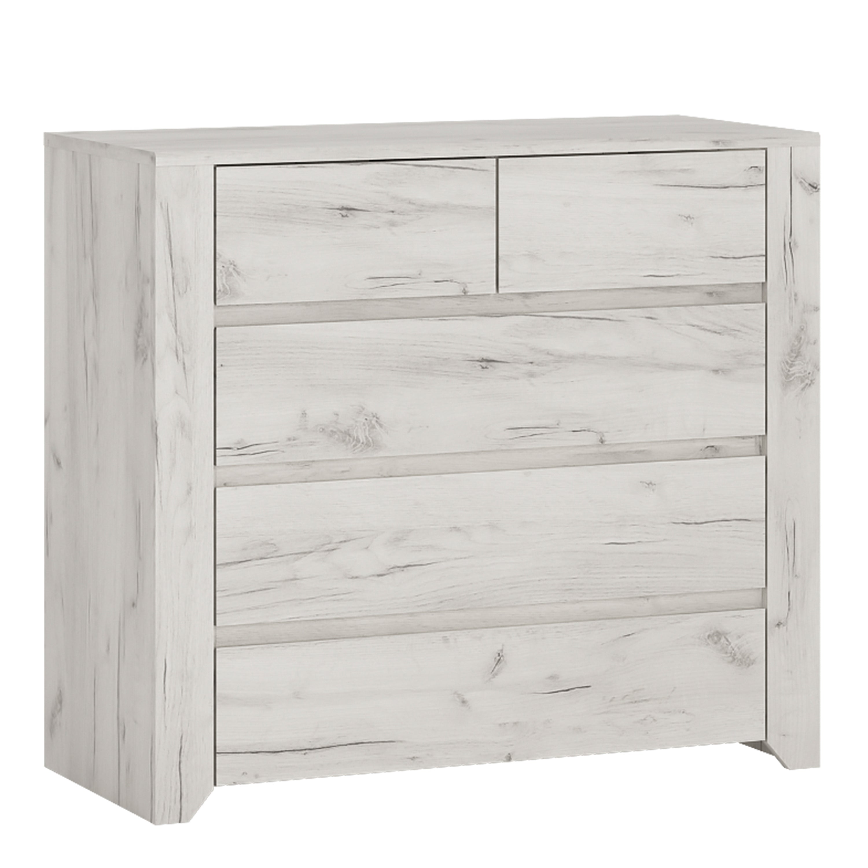 Annaliese Trio - 1 Drawer Bedside Cabinet + 2+3 Chest of Drawers + 2 Door 2 Drawer Fitted Wardrobe