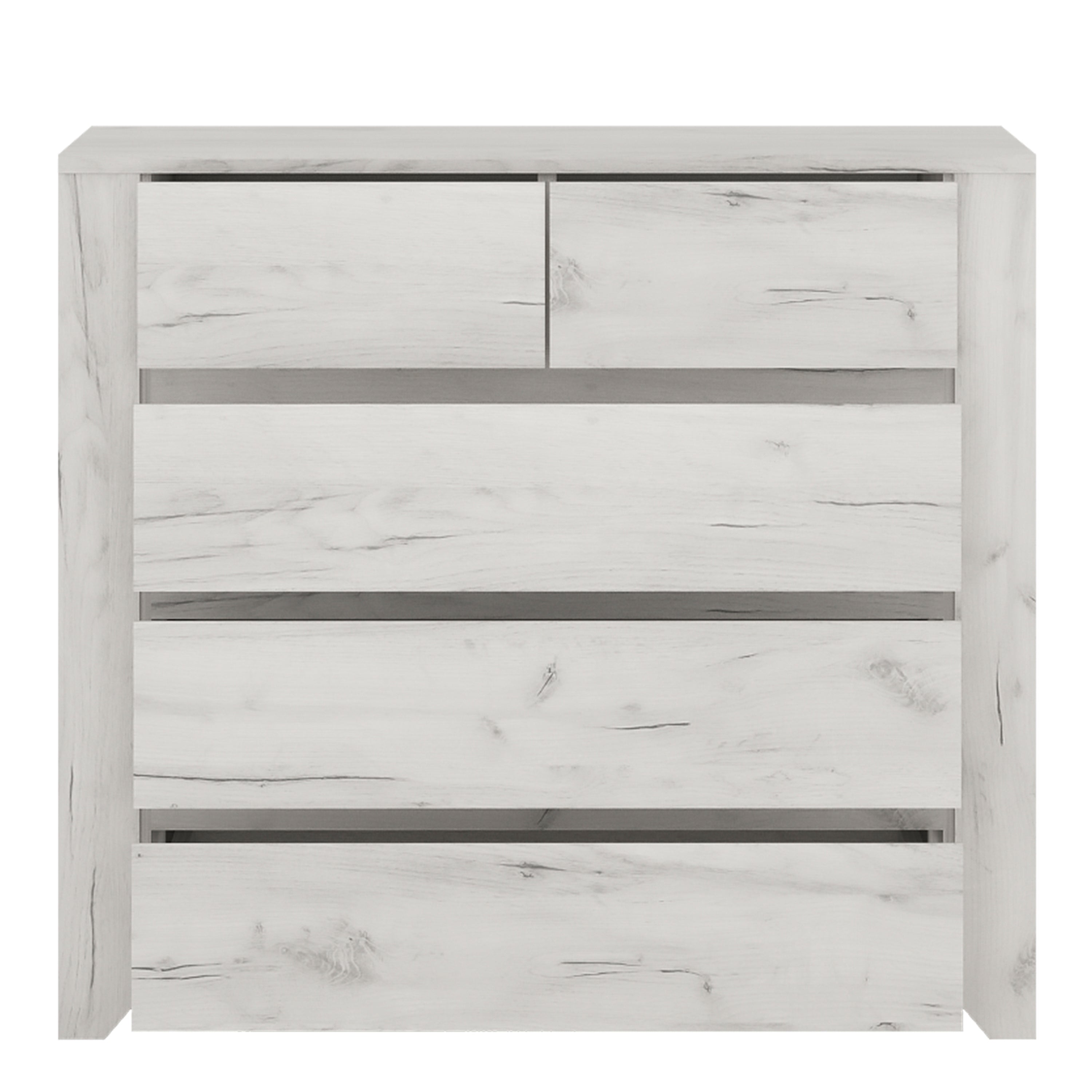 Annaliese Trio - 1 Drawer Bedside Cabinet + 2+3 Chest of Drawers + 2 Door 2 Drawer Fitted Wardrobe