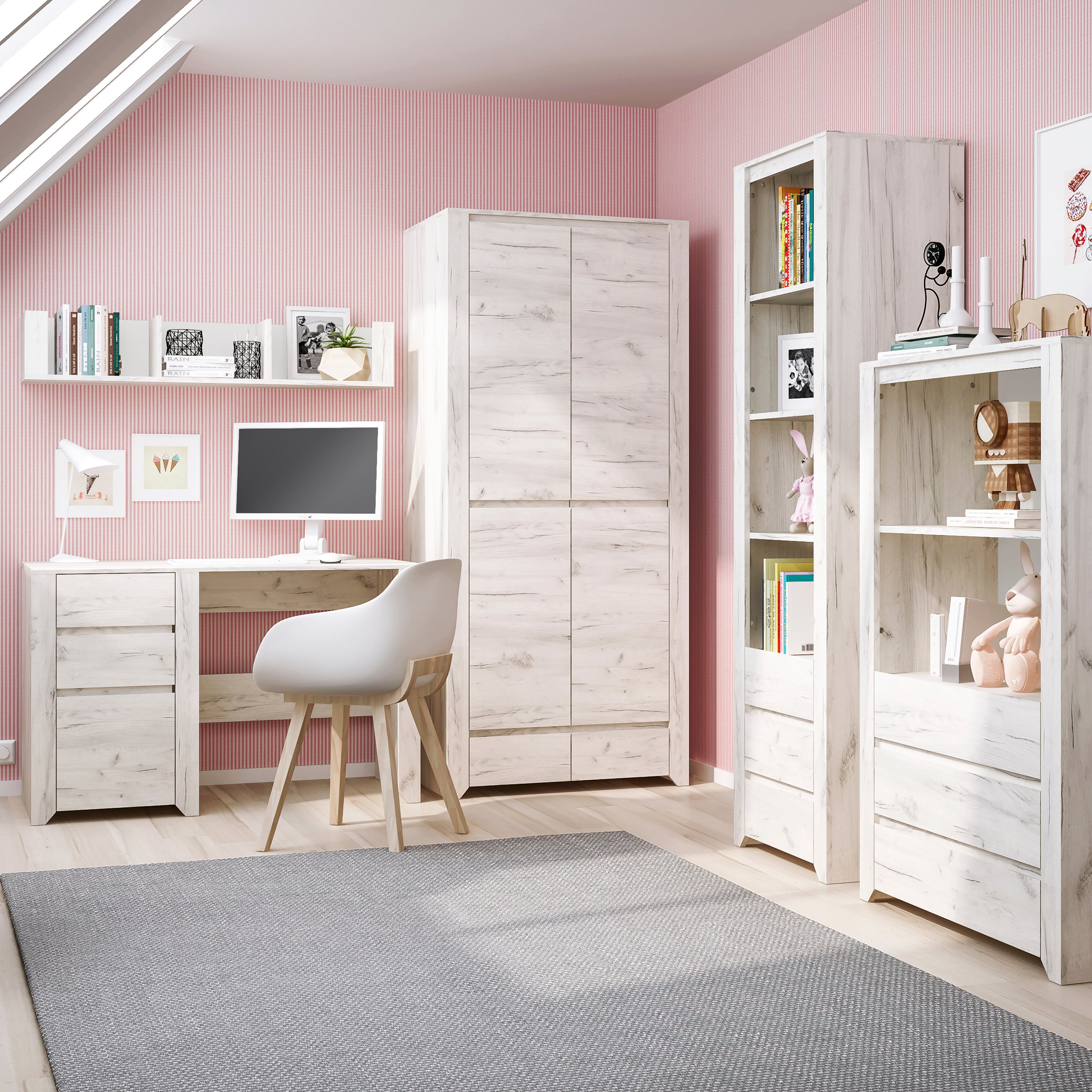 Annaliese 3 Drawer Dressing Table/ Desk