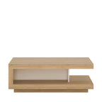 Lucille Coffee Table in Riviera Oak/White High Gloss