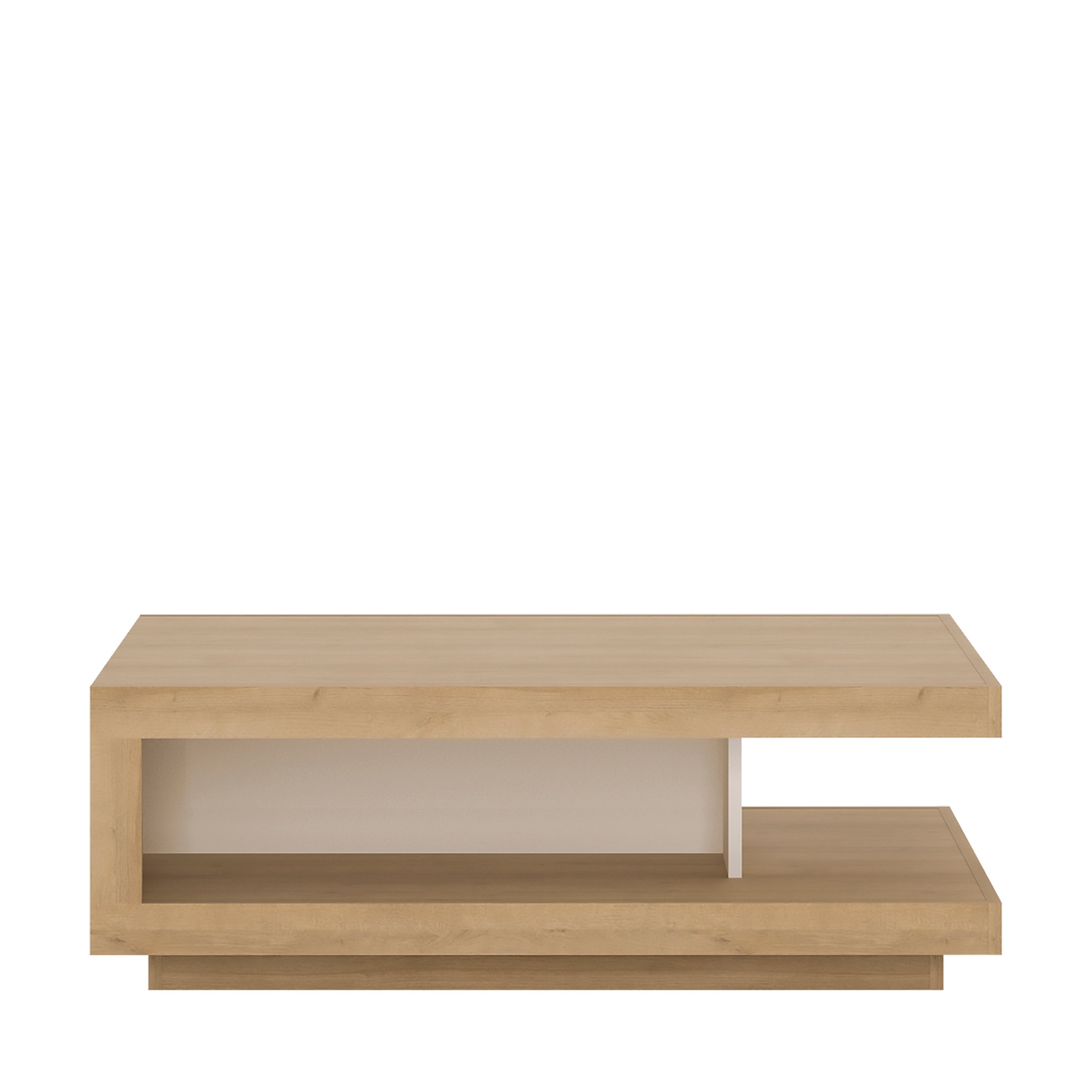 Lucille Coffee Table in Riviera Oak/White High Gloss