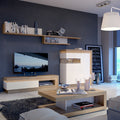 Lucille Coffee Table in Riviera Oak/White High Gloss