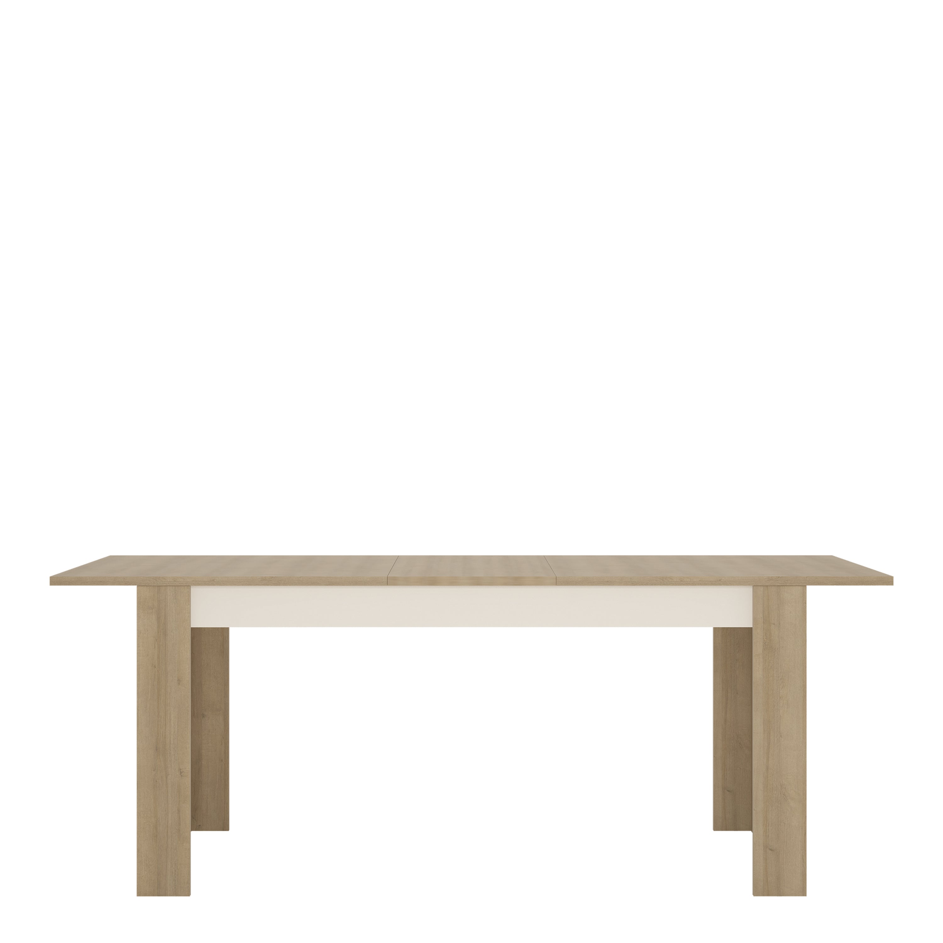 Lucille Large Extending Dining Table 160-200cm in Riviera Oak/White High Gloss