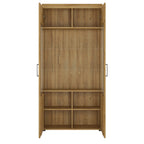 Chester Tall Wide 2 Door glazed Display Cabinet in Grandson Oak