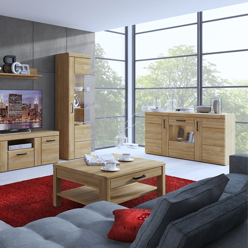 Chester 2 Drawer TV Cabinet in Grandson Oak