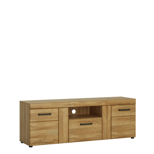 Chester 2 Door 1 Drawer Tall TV Cabinet in Grandson Oak