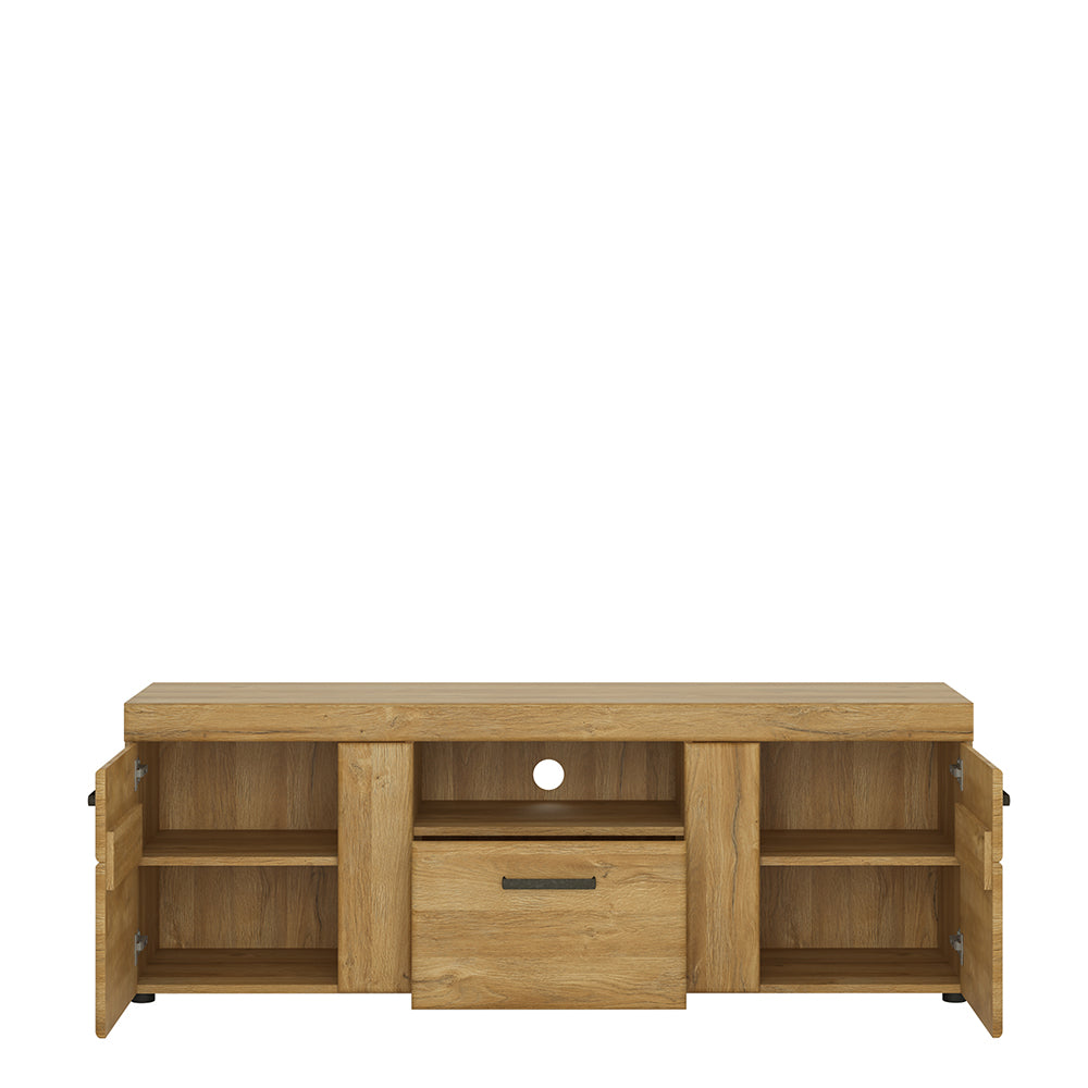 Chester 2 Door 1 Drawer Tall TV Cabinet in Grandson Oak