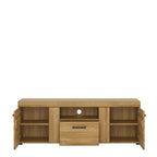 Chester 2 Door 1 Drawer Tall TV Cabinet in Grandson Oak