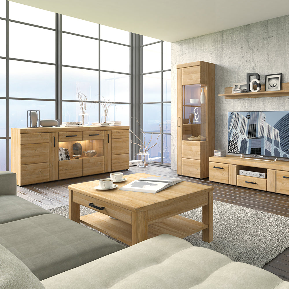 Chester Wall Shelf 117cm in Grandson Oak