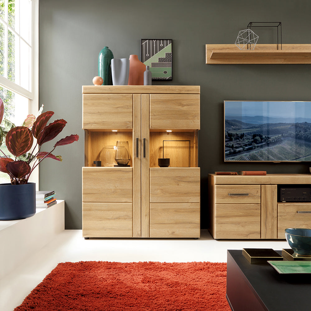Chester Wall Shelf 117cm in Grandson Oak