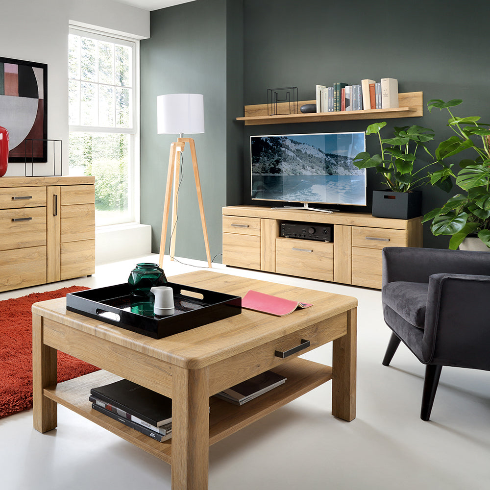 Cortina Wall Shelf 156cm in Grandson Oak
