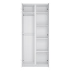 Faraday 2 Door Wardrobe in White