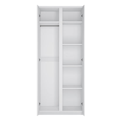 Faraday 2 Door Wardrobe in White