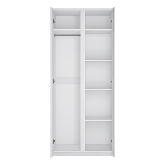 Faraday 2 Door Wardrobe in White