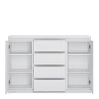 Faraday 2 Door 4 Drawer Sideboard in White