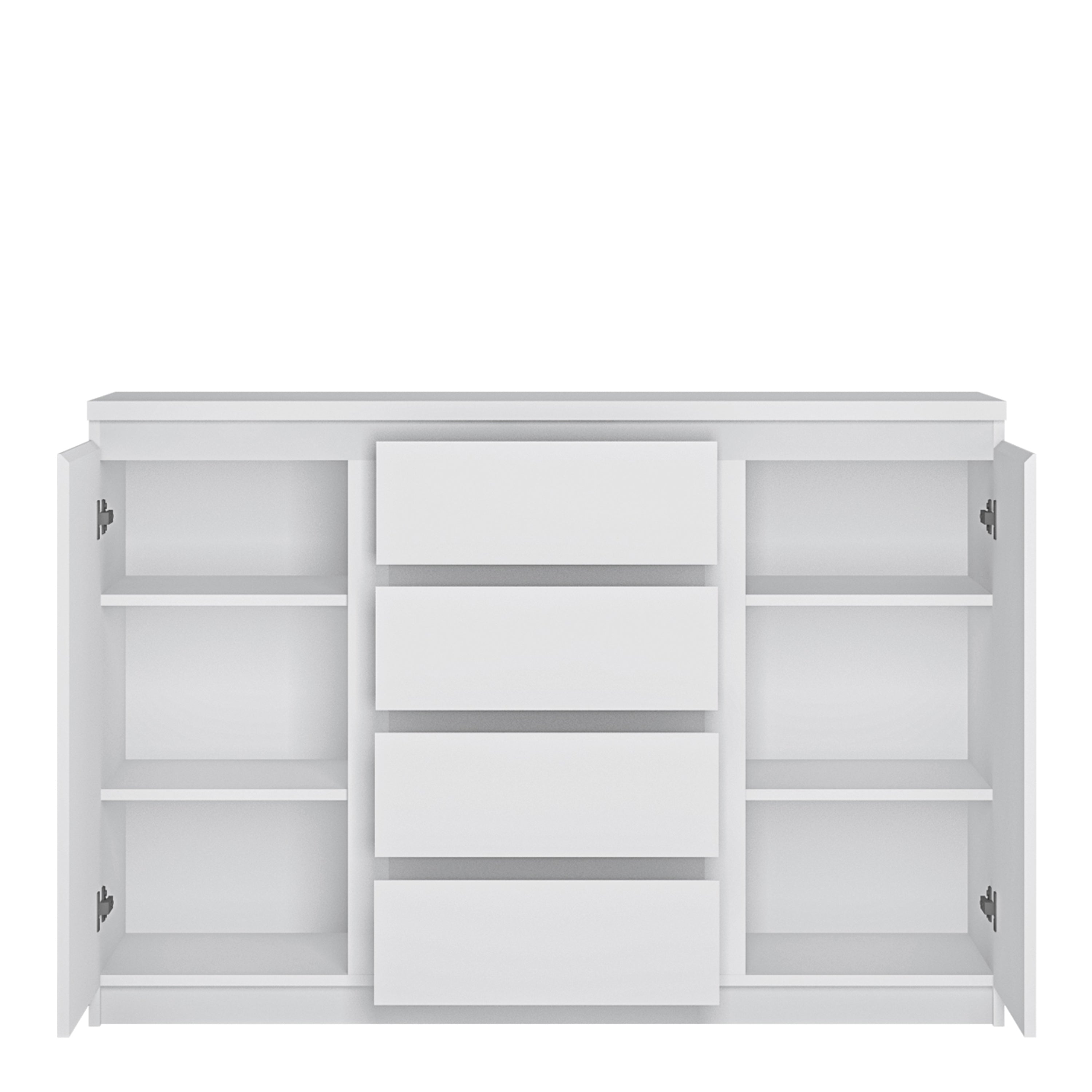 Faraday 2 Door 4 Drawer Sideboard in White